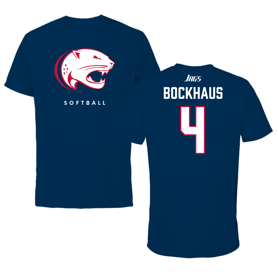 University of South Alabama Softball Navy Performance Tee - #4 Brooklynn Bockhaus