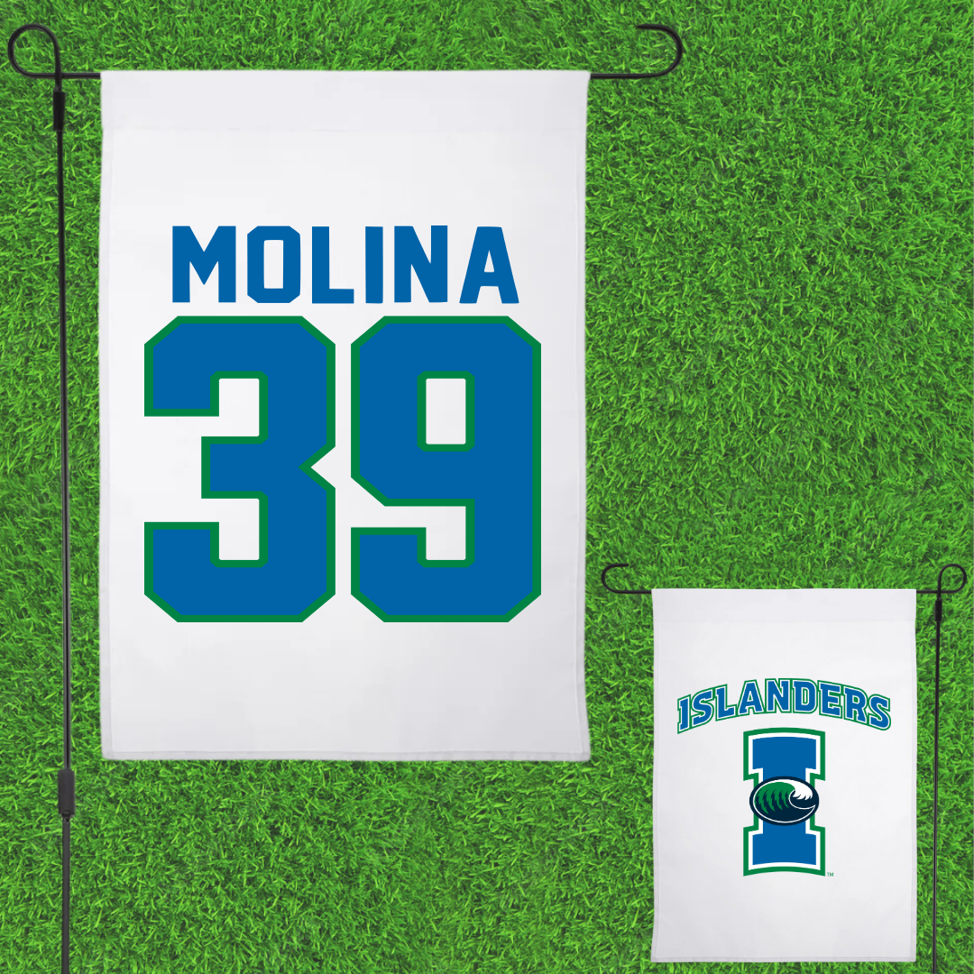 Texas A&M University-Corpus Christi Baseball White Garden Flag - #39 Matthew Molina