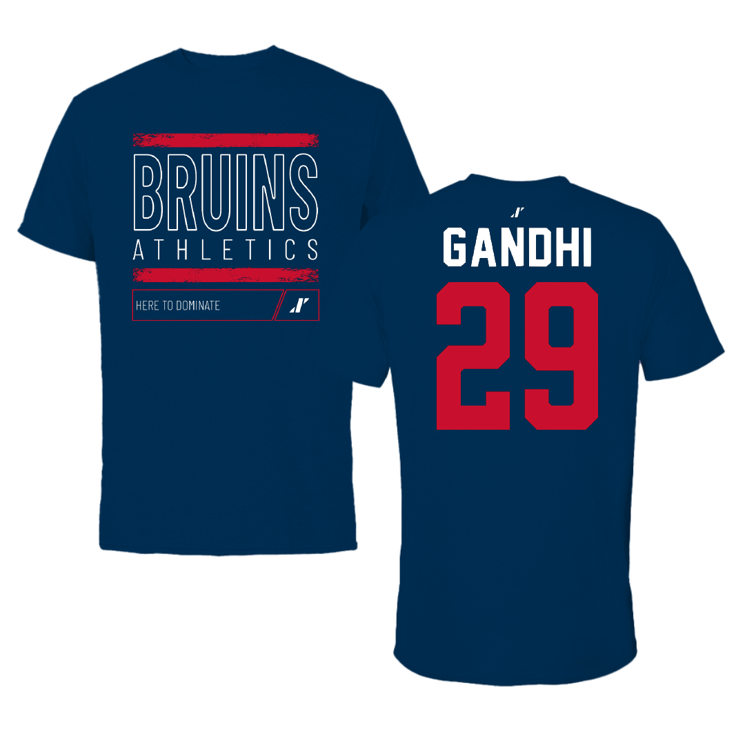 Belmont University Baseball Navy Dominate Performance Tee - #29 Krish Gandhi
