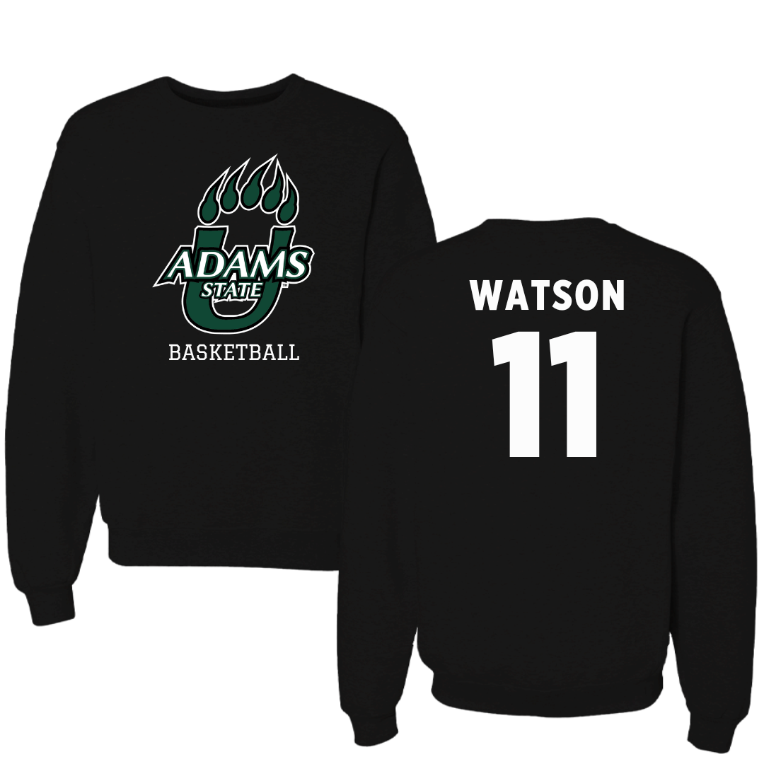 Adams State University Basketball Black State Crewneck - #11 Elaina Watson