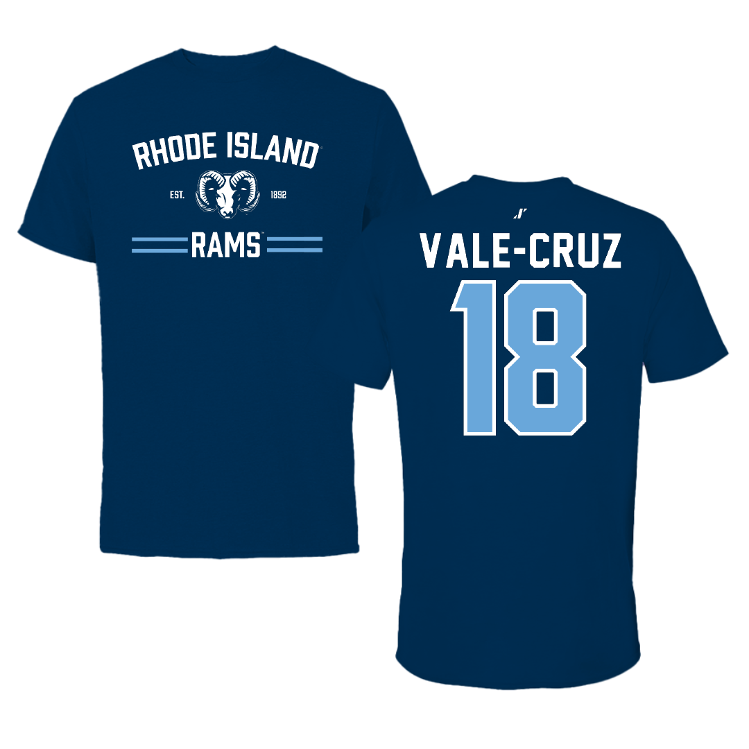 University of Rhode Island Softball Navy General Tee - #18 Avery Vale-Cruz