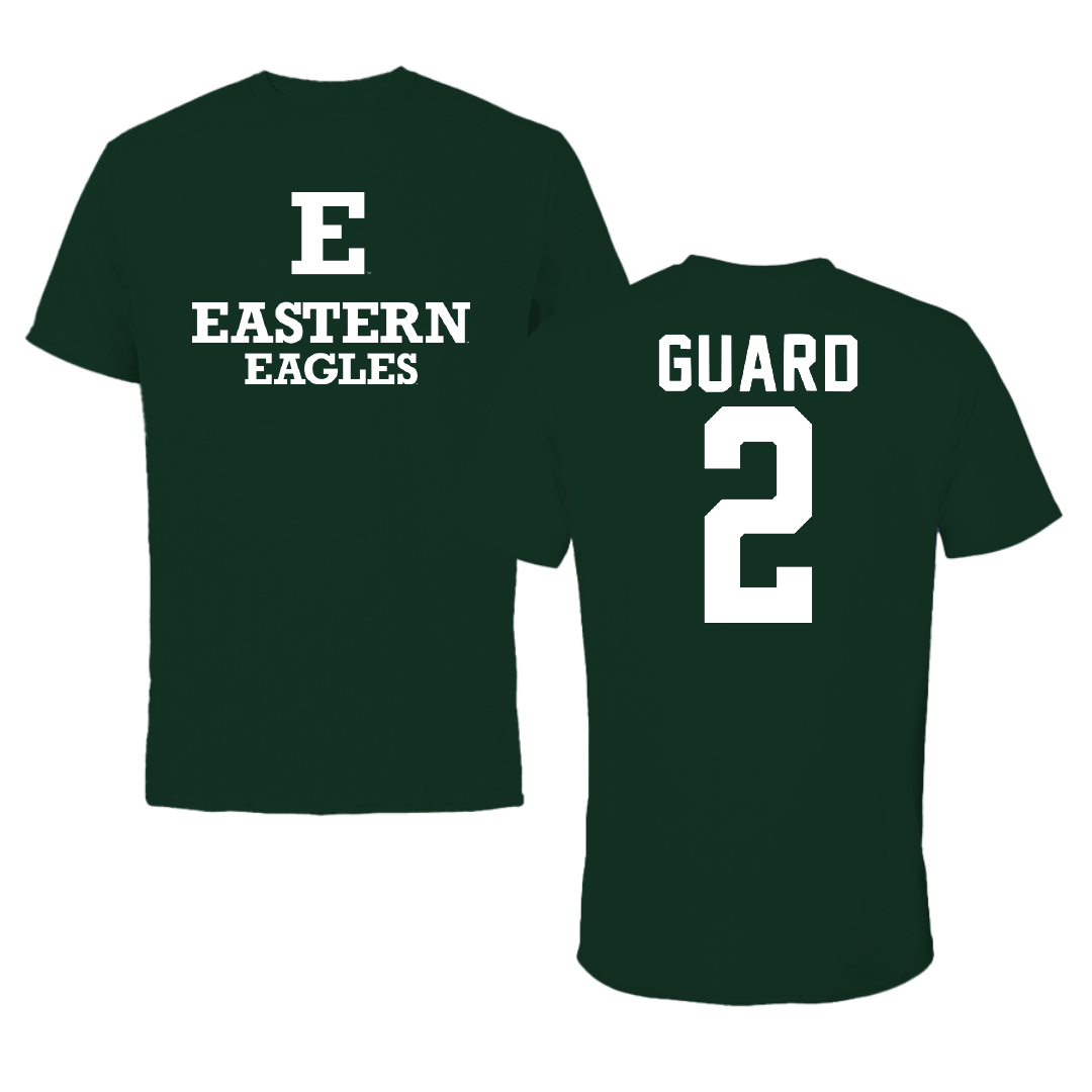 Eastern Michigan University Volleyball Forest Green Tee - #2 Anna Guard