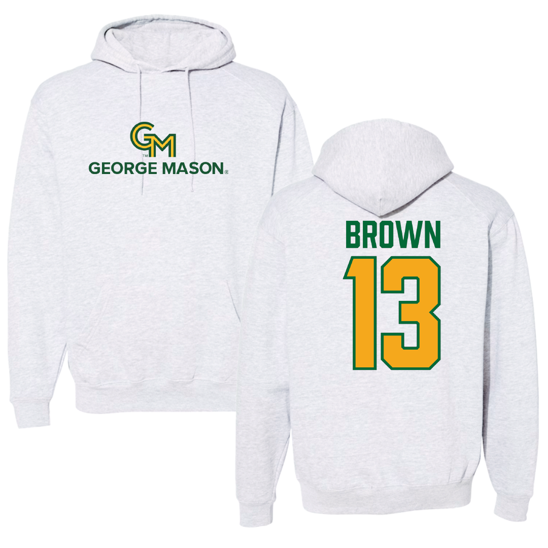 George Mason University Basketball Gray Hoodie - #13 Jada Brown