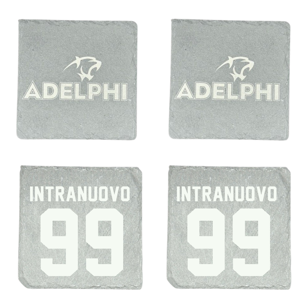 Adelphi University Soccer Stone Coaster (4 Pack)  - #99 Gianluca Intranuovo