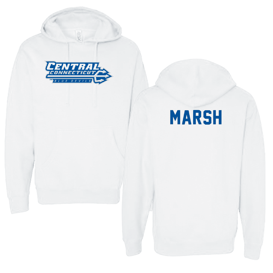 Central Connecticut State University Cheer White Hoodie - Leilani Marsh