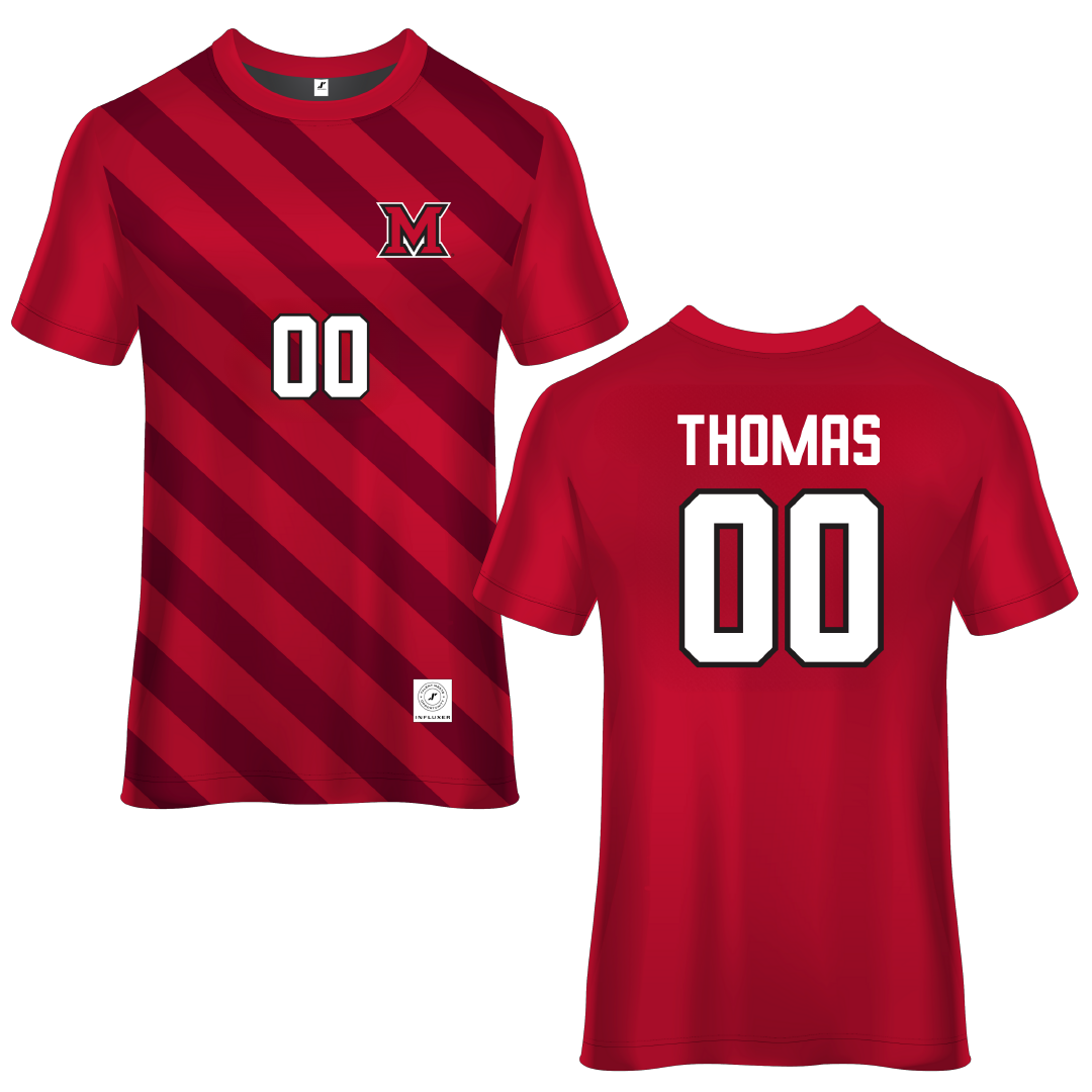 Miami University (Ohio) Red Soccer Jersey - #00 Mallory Thomas