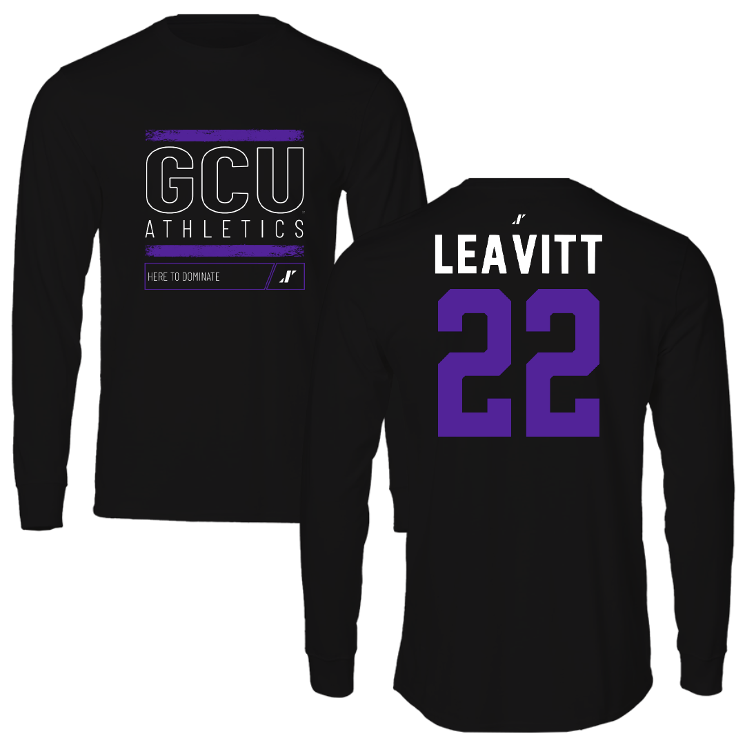 Grand Canyon University Softball Black Dominate Long Sleeve - #22 Laney Leavitt