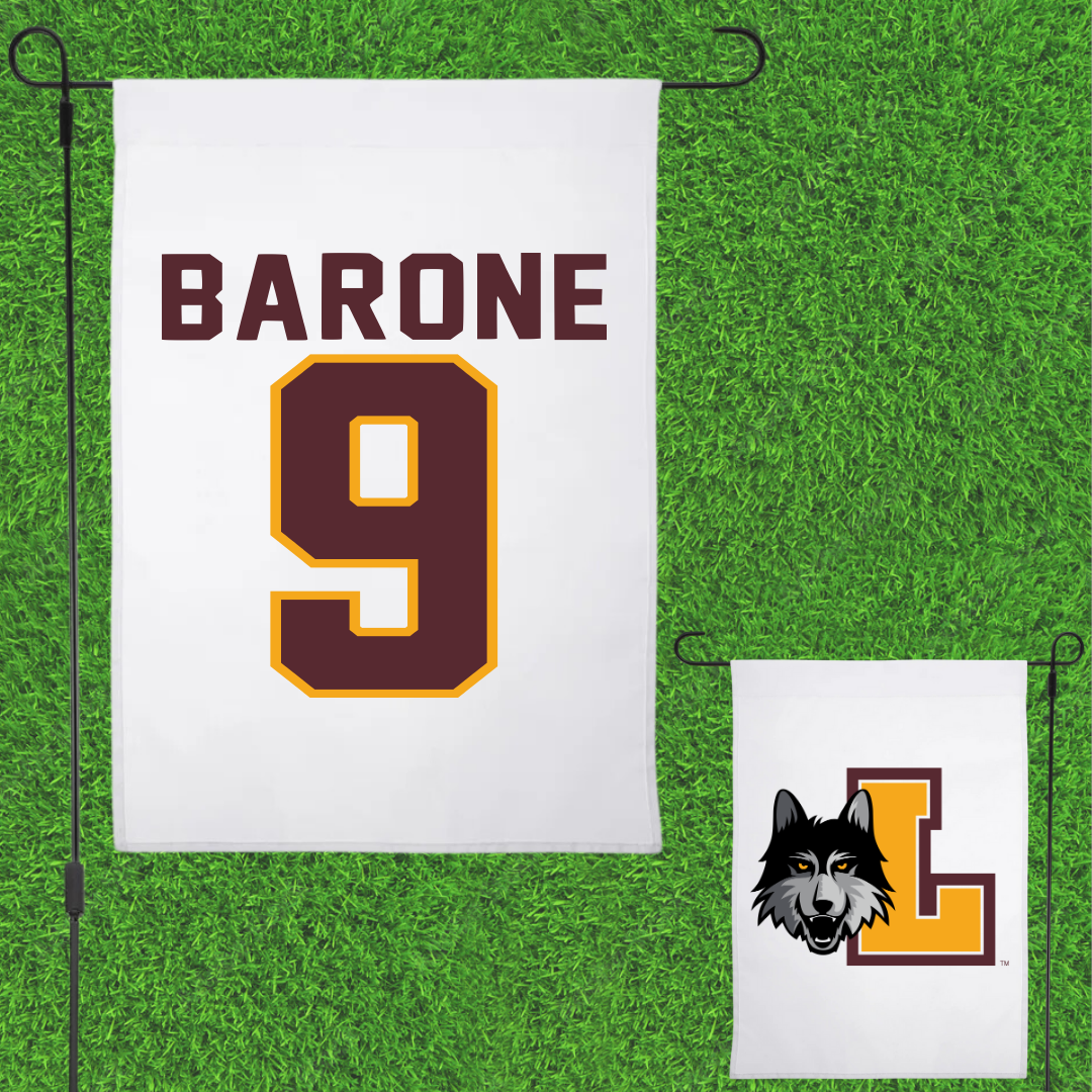 Loyola University-Chicago Soccer White Garden Flag - #9 Madeleine Barone