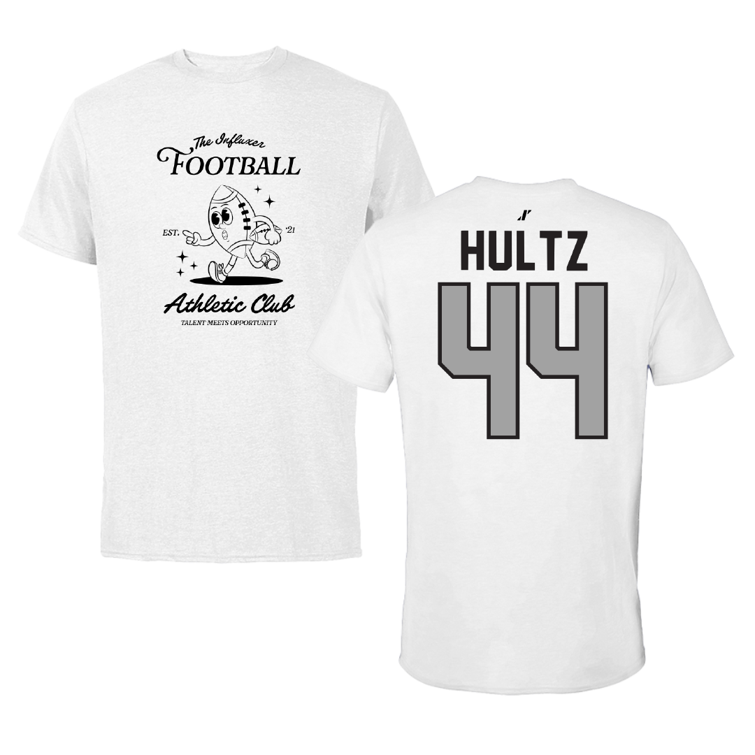 Football White Influxer Athletic Club Tee - #44 Sam Hultz