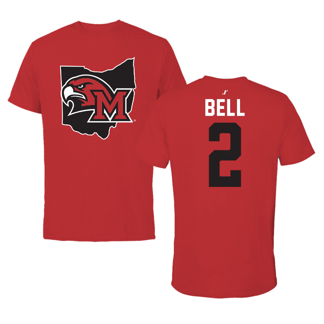 Miami University (Ohio) Football Red State Performance Tee - #2 Devin Bell