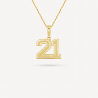 Gold Presidents Pendant and Chain - #21 Carson Morton