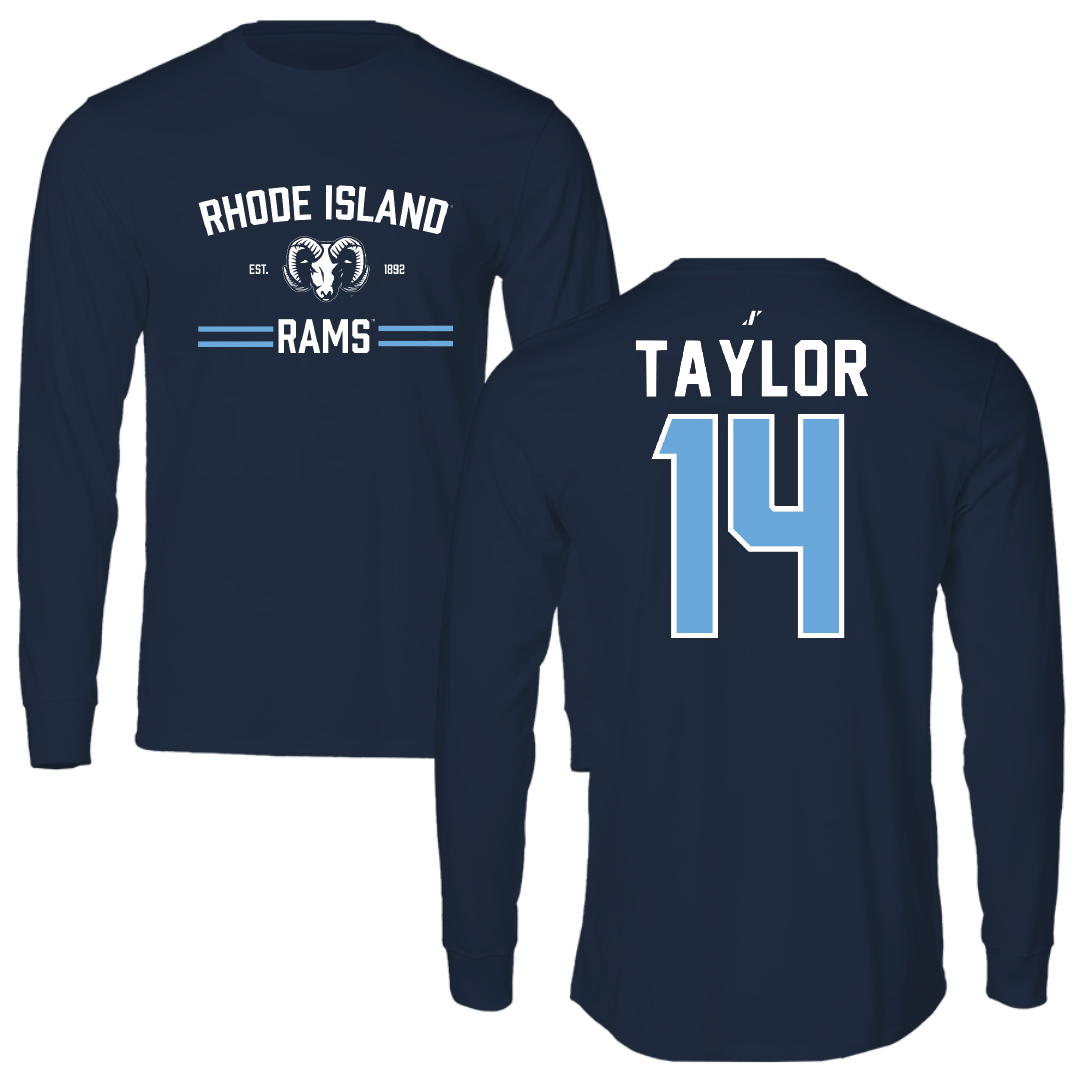 University of Rhode Island Soccer Navy General Long Sleeve - #14 Mathias Taylor