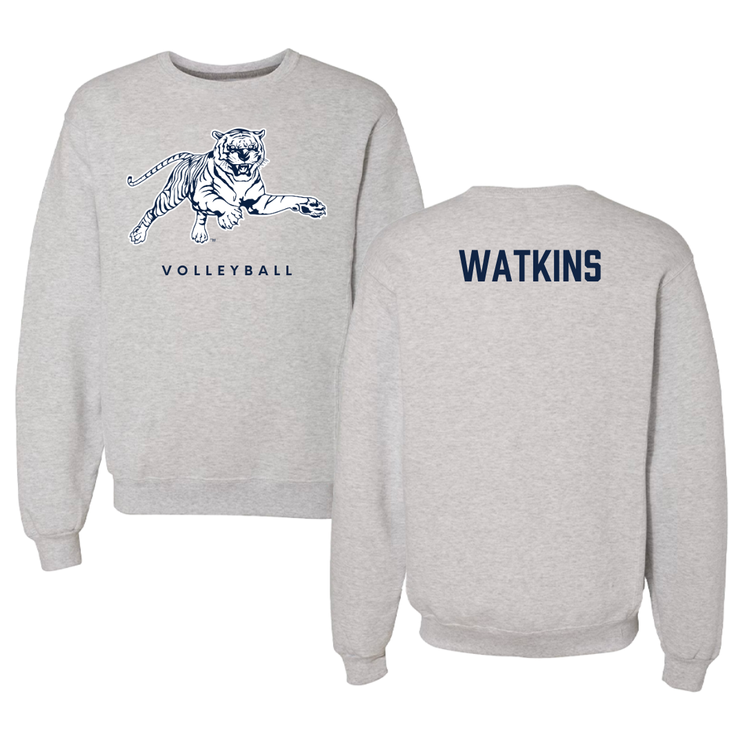 Jackson State University Volleyball Gray Crewneck - Kamiera Watkins