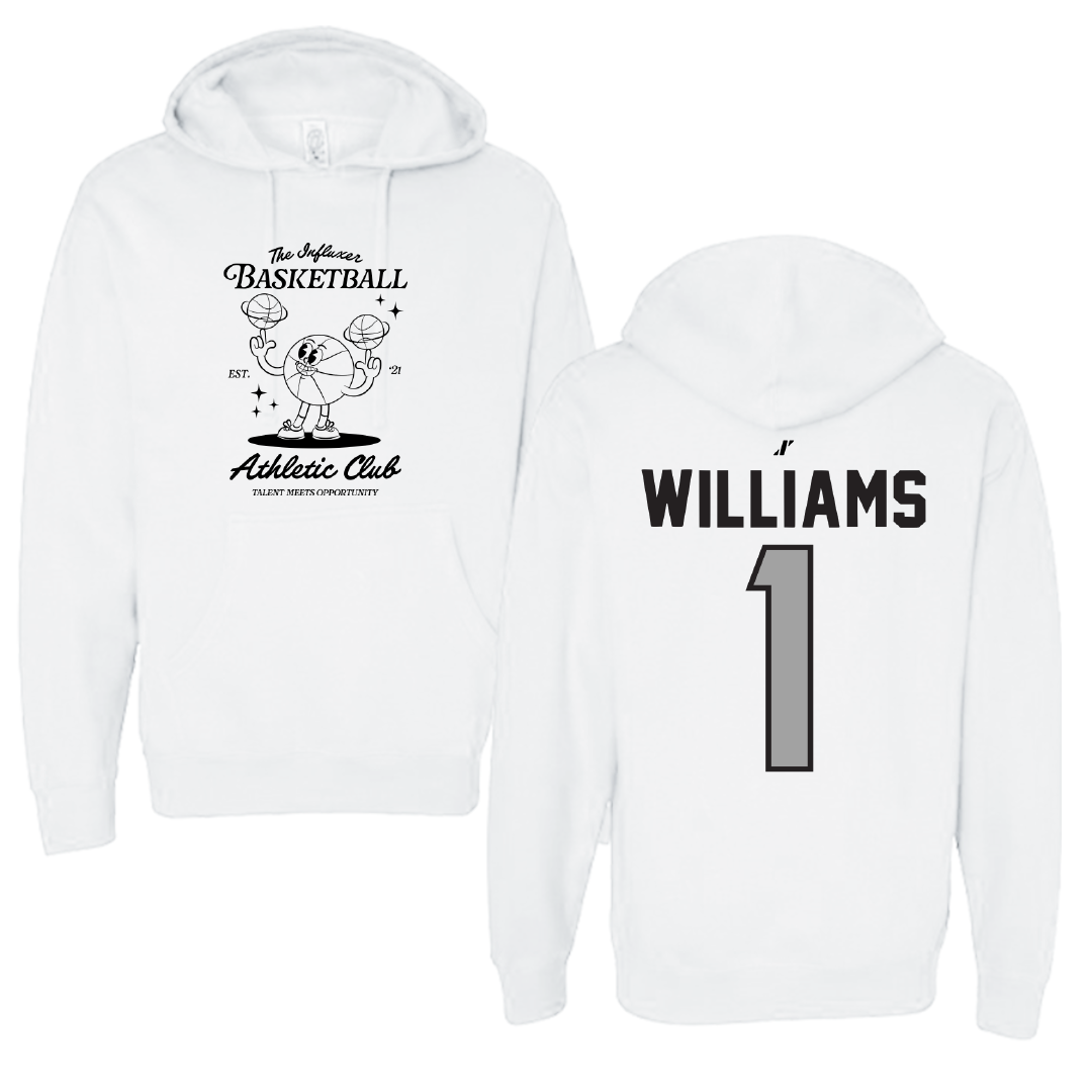 Basketball White Influxer Athletic Club Hoodie - #1 Caleb Williams