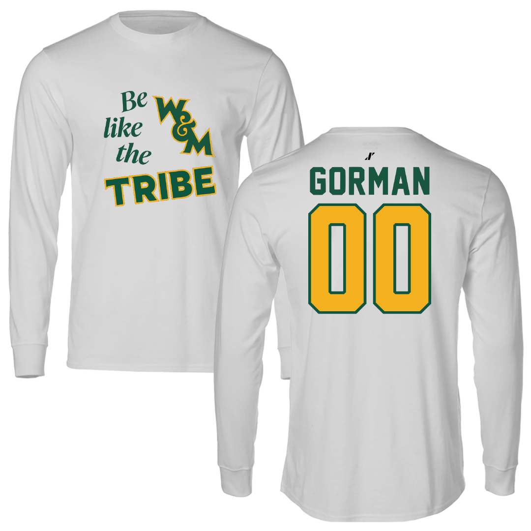 William & Mary Soccer Light Gray Be Like Us Performance Long Sleeve - #00 Jack Gorman