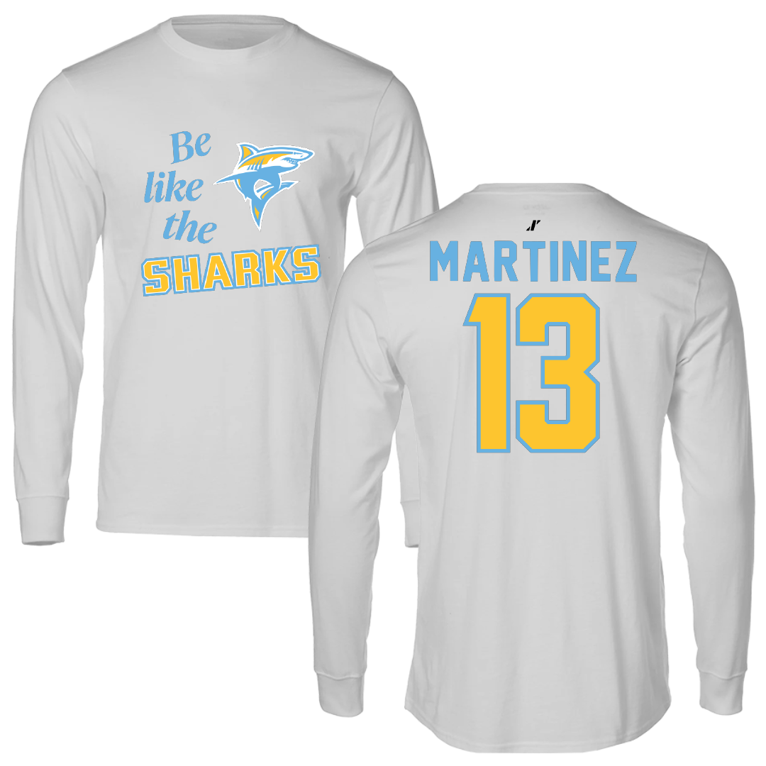 Long Island University Soccer Light Gray Be Like Us Performance Long Sleeve - #13 Alan Martinez