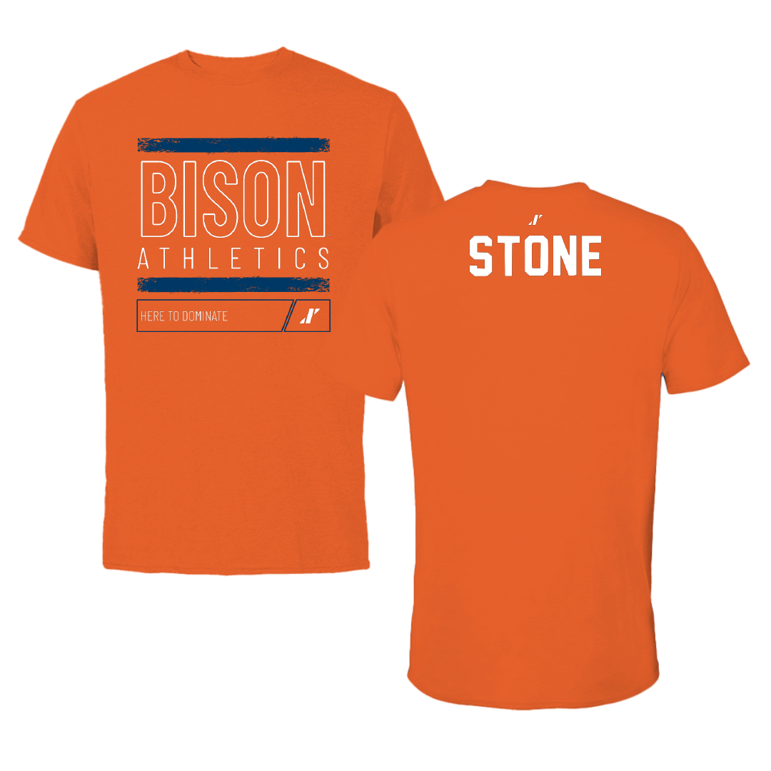 Bucknell University Cheer Orange Dominate Performance Tee - Ava Stone