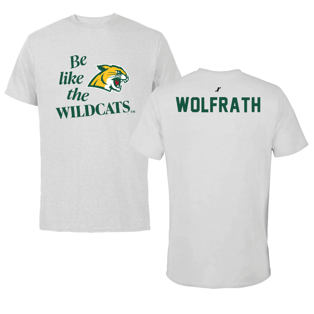 Northern Michigan University TF and XC Light Gray Be Like Us Tee - Ellyse Wolfrath
