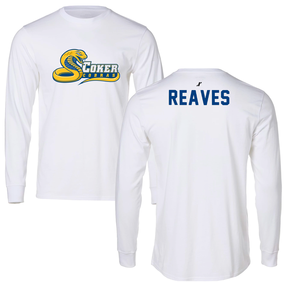 Coker University TF and XC White Performance Long Sleeve - Isaiah Reaves