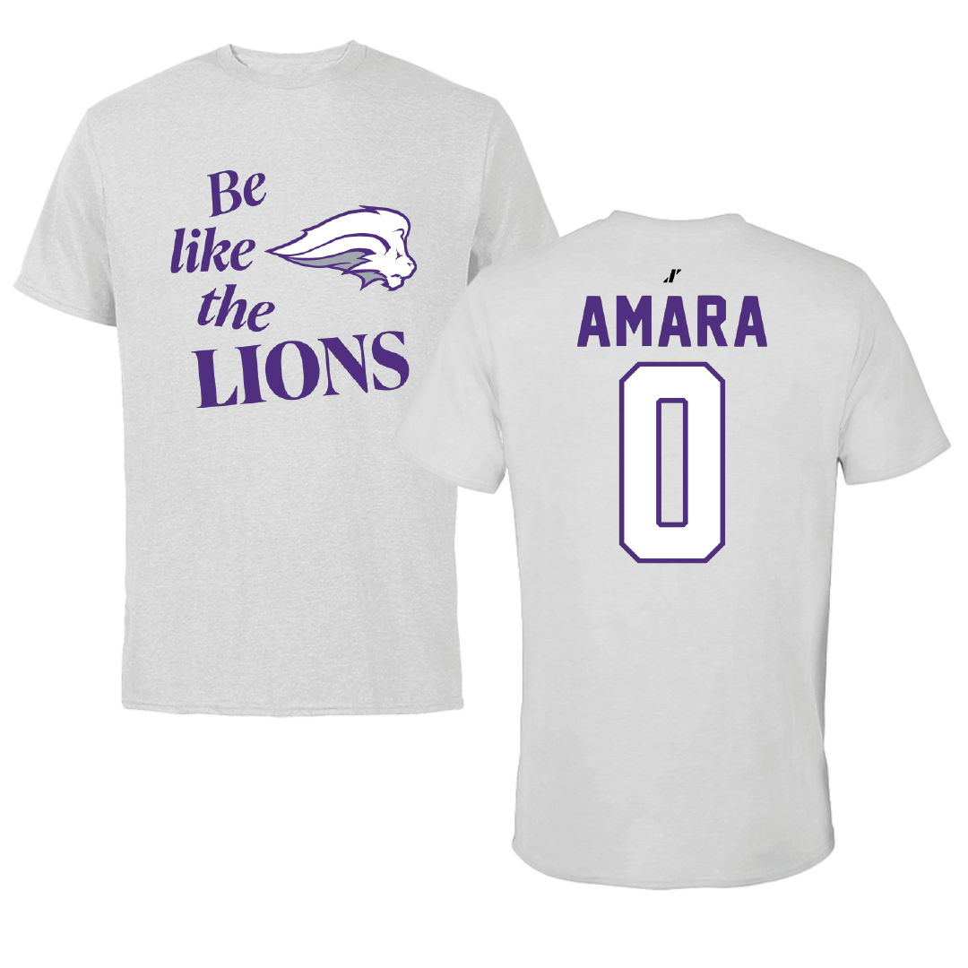 Nelson University Soccer Light Gray Be Like Us Performance Tee - #0 Anna Amara