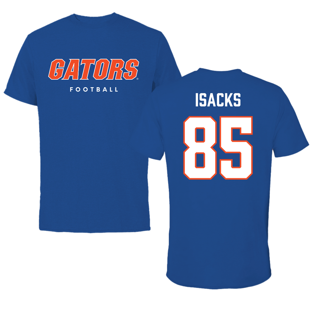University of Florida Football True Royal Tee - #85 Scott Isacks