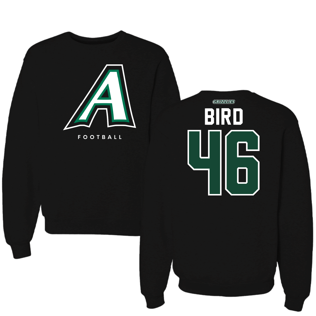 Adams State University Football Black Crewneck - #46 Ethan Bird