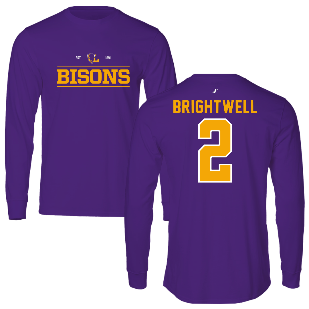 Lipscomb University Soccer Purple General Long Sleeve - #2 Katie Brightwell