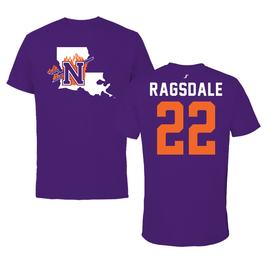 Northwestern State University Softball Purple State Performance Tee - #22 Bailie Ragsdale