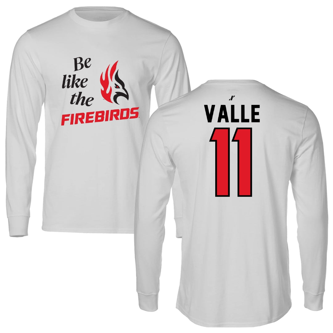 Carthage College Soccer Light Gray Be Like Us Performance Long Sleeve - #11 Dennis Valle