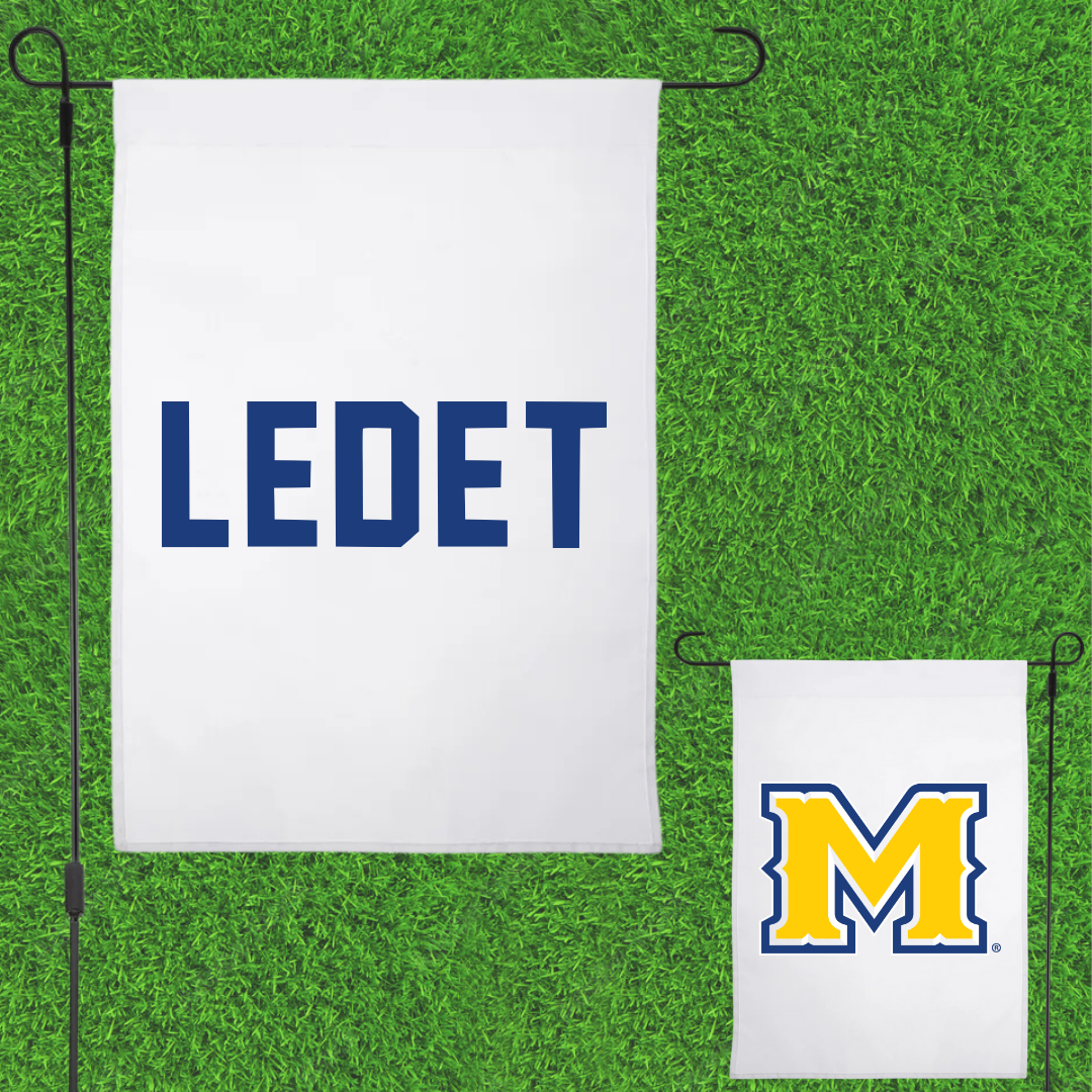 McNeese State University TF and XC White Garden Flag - Amire Ledet