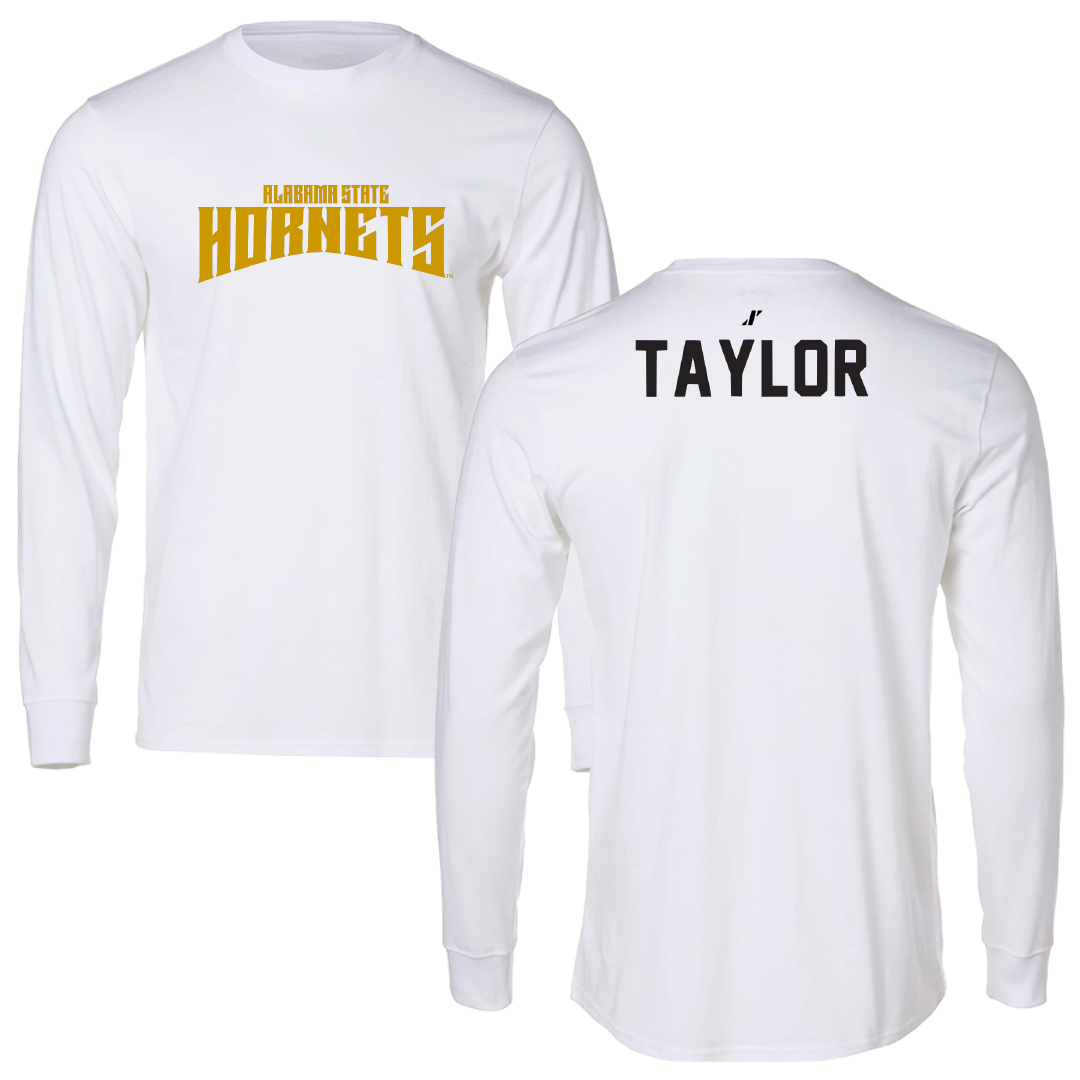 Alabama State University TF and XC White Classic Long Sleeve - Wilnaya Taylor