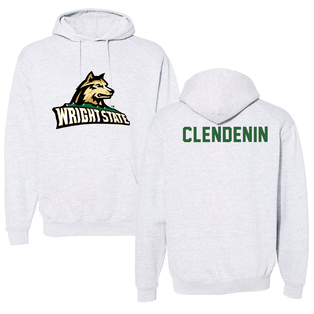 Wright State University TF and XC Light Gray Hoodie - Aiden Clendenin