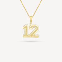 Gold Presidents Pendant and Chain - #12 Jeremy Montero