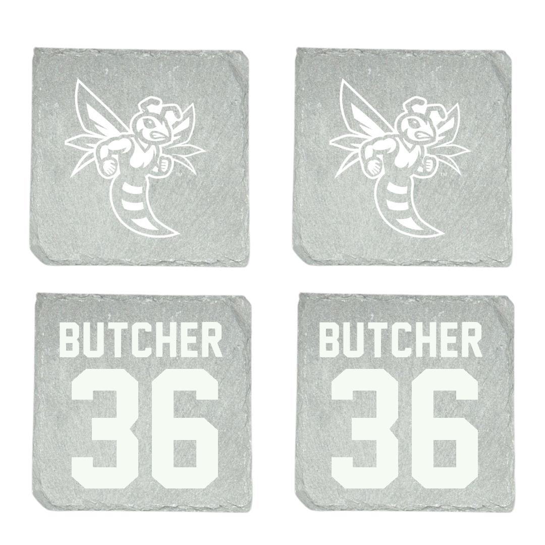 Emory & Henry College Football Stone Coaster (4 Pack)  - #36 Trace Butcher