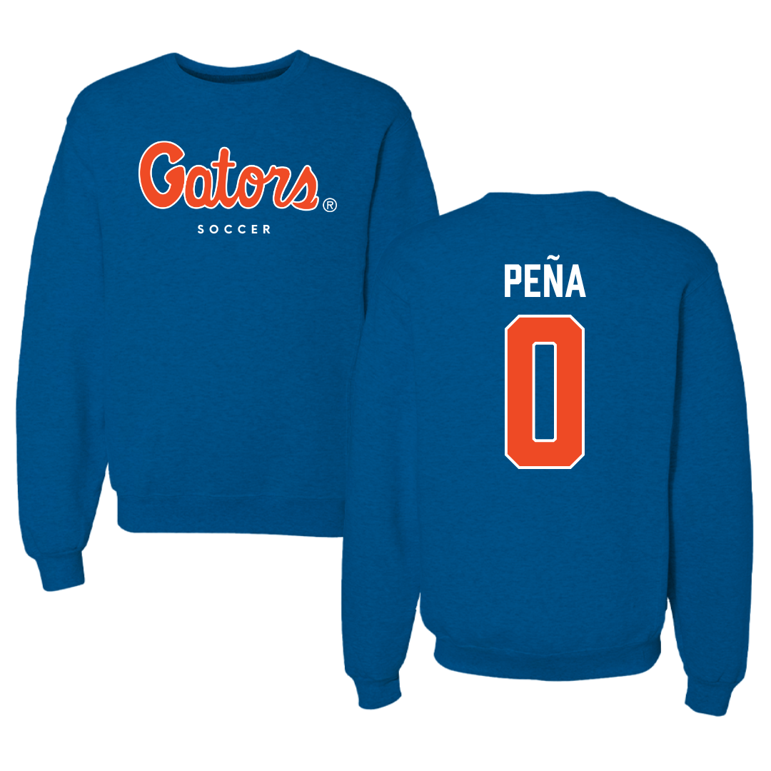 University of Florida Soccer Royal Blue Crewneck - #0 Paloma Peña