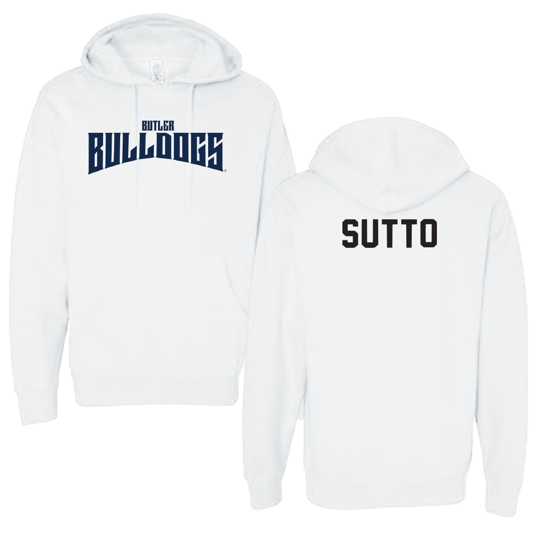 Butler University Golf White Classic Hoodie - Logan Sutto