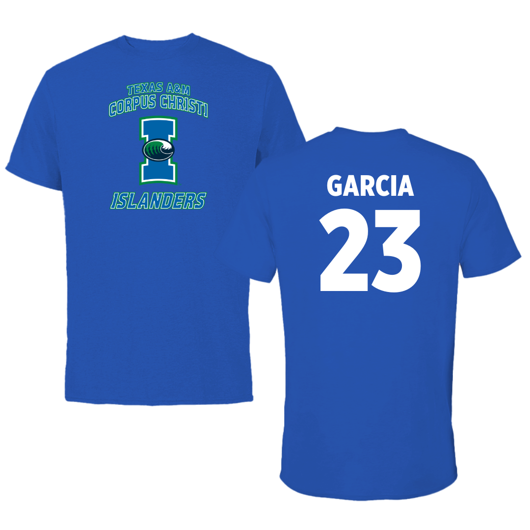 Texas A&M University-Corpus Christi Softball Blue Islanders Performance Tee - #23 Juliana A. Garcia