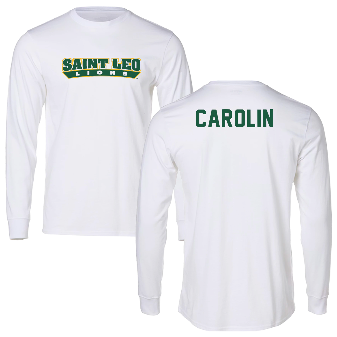 Saint Leo University Lacrosse White Performance Long Sleeve - Alex Carolin