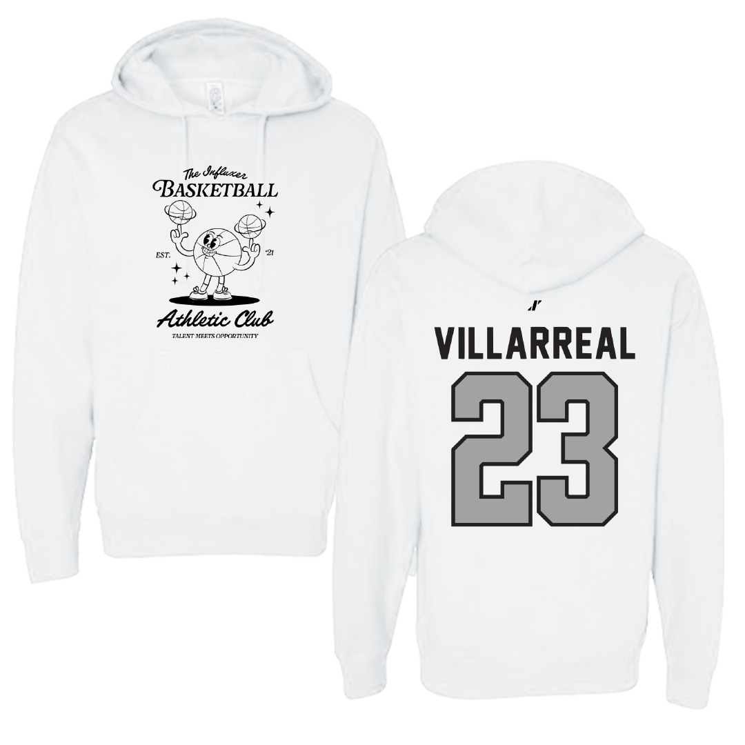 Basketball White Influxer Athletic Club Hoodie - #23 Austin Villarreal