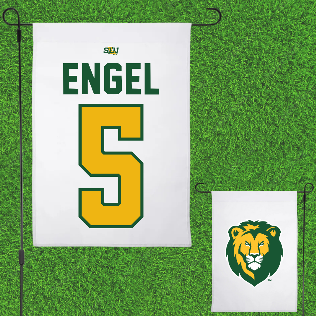 Southeastern Louisiana University Beach Volleyball White Garden Flag - #5 Erin Engel
