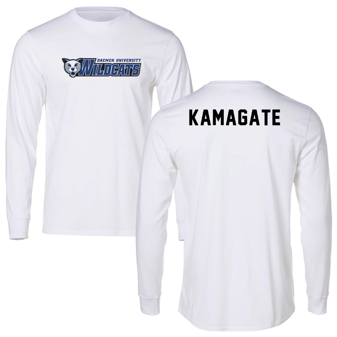 Daemen University TF and XC White Long Sleeve - Adam Kamagate