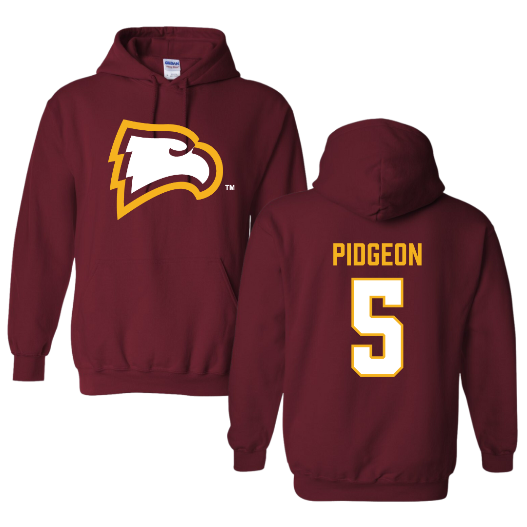 Winthrop University Soccer Garnet Hoodie - #5 Sam Pidgeon