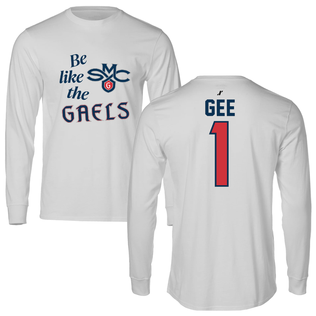 Saint Mary's College of California Volleyball Light Gray Be Like Us Long Sleeve - #1 Katherine Gee