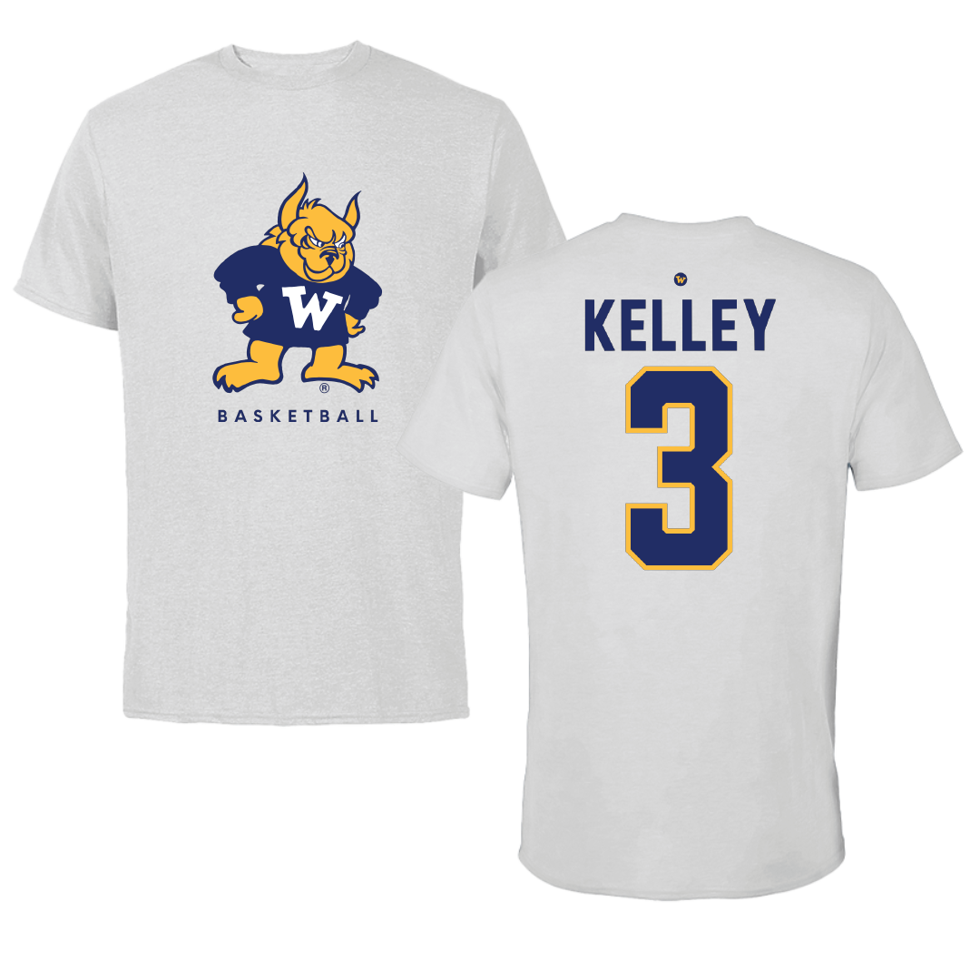 Webster University Basketball Light Gray Performance Tee - #3 Cooper Kelley