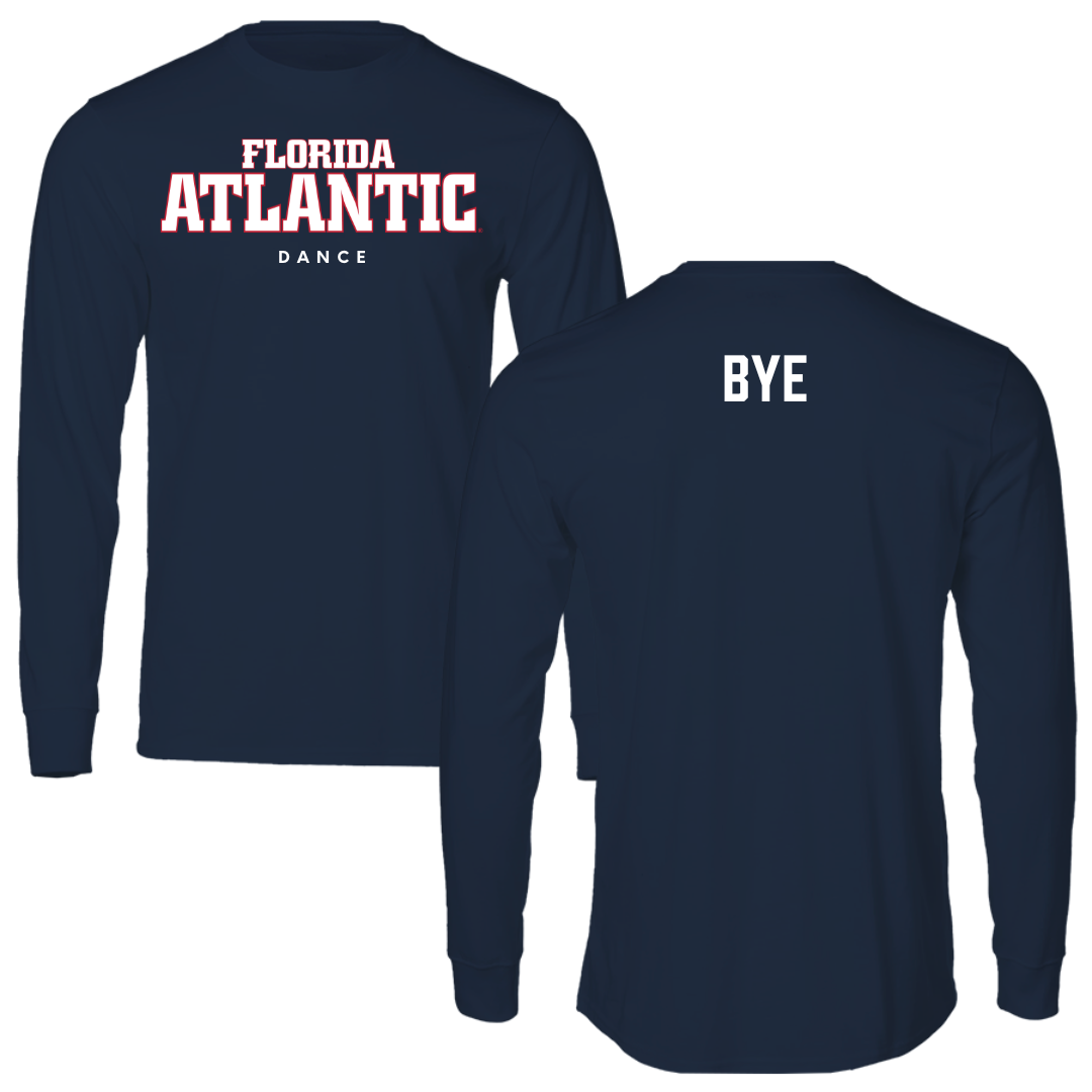 Florida Atlantic University Dance Navy Block Performance Long Sleeve - Julia Bye
