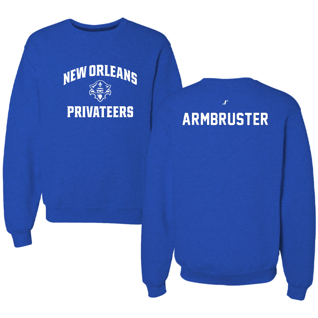 University of New Orleans Tennis Blue General Crewneck - Matthew Armbruster