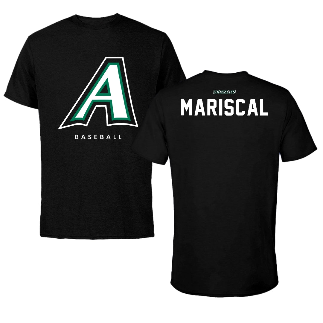 Adams State University Baseball Black Block Tee - Luke Mariscal