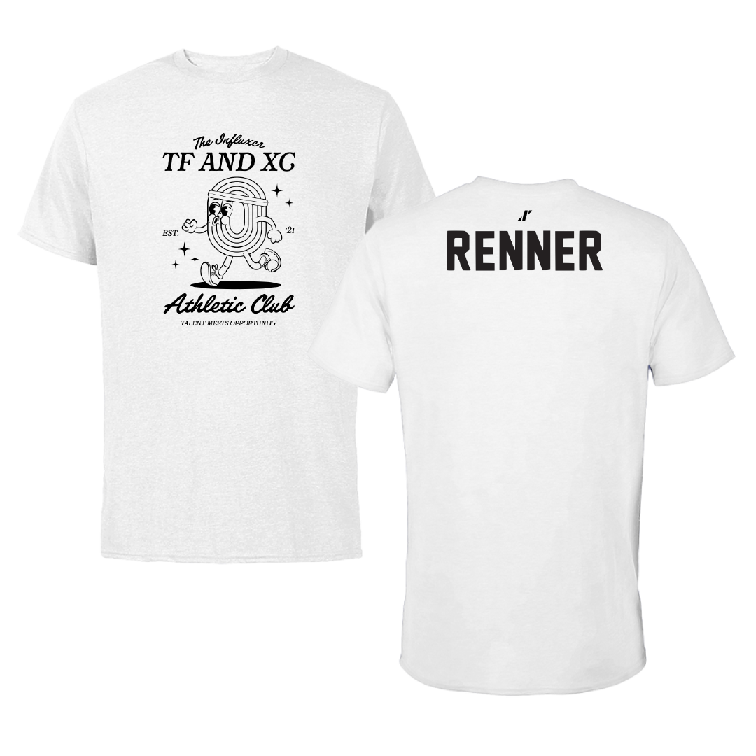 TF and XC White Influxer Athletic Club Tee - Kevin Renner