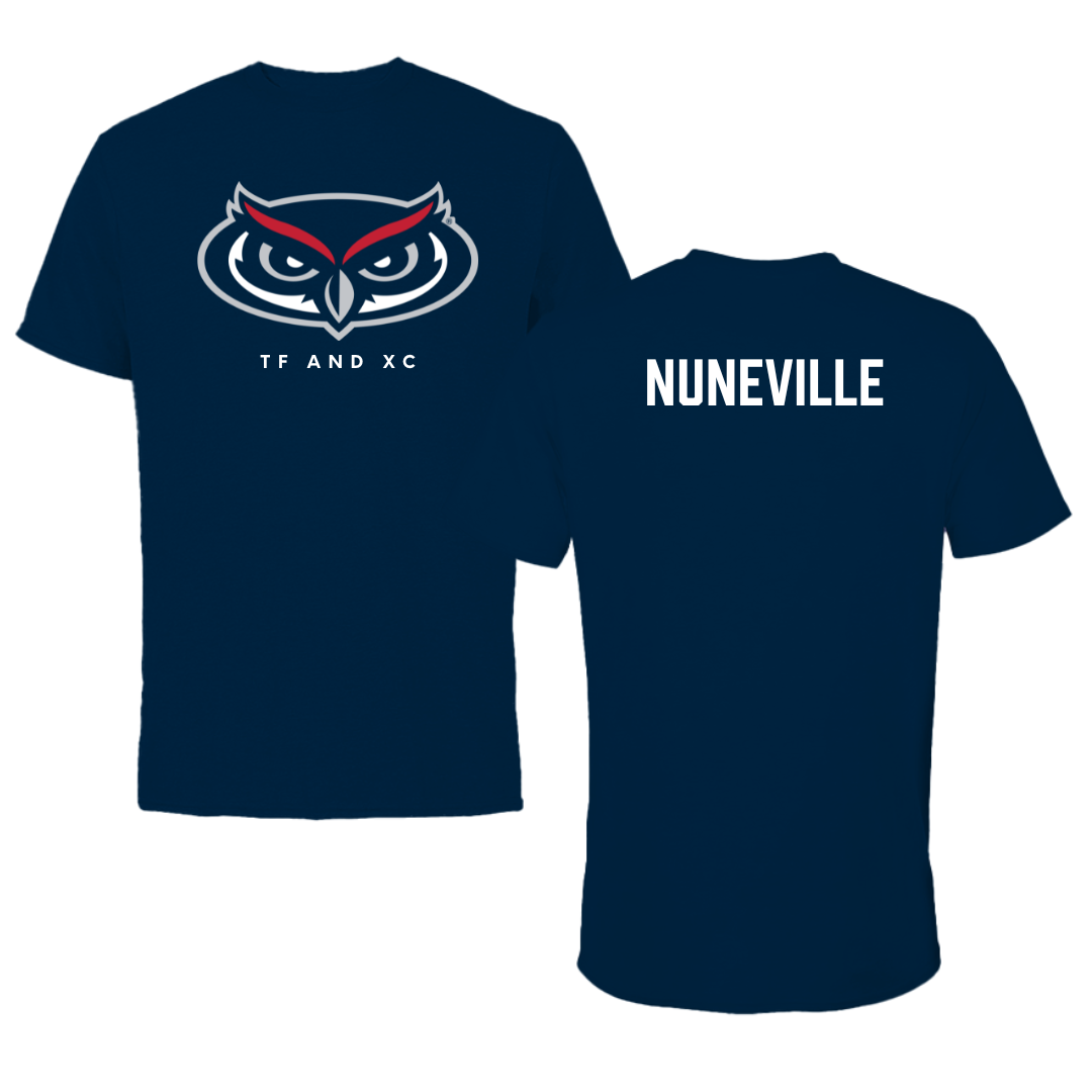 Florida Atlantic University TF and XC Navy Mascot Tee - William Nuneville