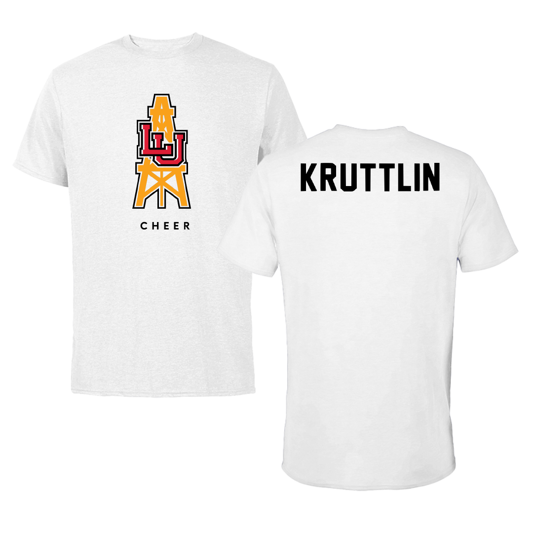 Lamar University Cheer White Performance Tee - Hayleigh Kruttlin